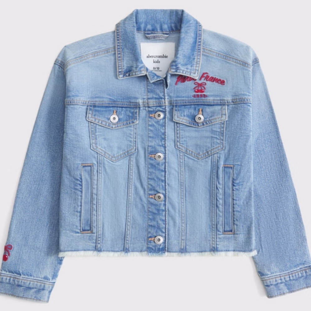 Abercrombie Kids Light Blue Denim Jacket